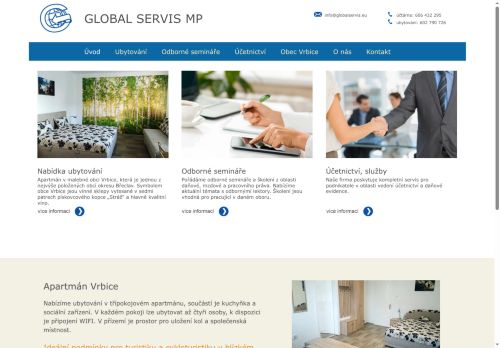 GLOBAL SERVIS MP, s.r.o. nabízí práci na pozici VŠEOBECNÝ ÚČETNÍ/ VŠEOBECNÁ ÚČETNÍ v obci Vrbice