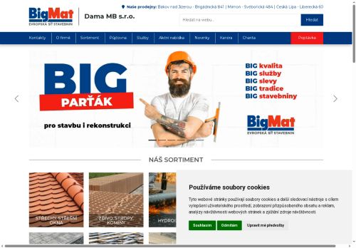 Dama MB s.r.o. nabízí práci na pozici skladník/řidič ve stavebninách v obci Bakov nad Jizerou