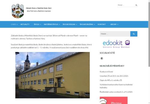 Základní škola a Mateřská škola Úterý, okres Plzeň-sever, příspěvková organizace nabízí práci na pozici Učite/lka prvního stupně ZŠ v obci Úterý