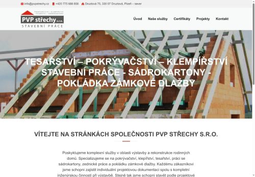 PVP střechy s.r.o. nabízí práci na pozici Stavební klempíř v obci Druztová