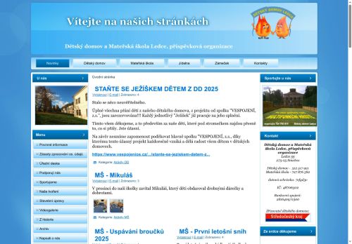 Dětský domov a Mateřská škola Ledce, příspěvková organizace nabízí práci na pozici Vychovatel/ka do dětského domova v obci Ledce