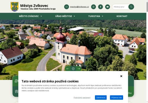 Webové stránky Domov Zvíkovecká kytička, Zvíkovec