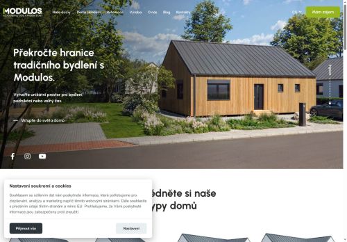 Webové stránky MODULOS FACTORY s.r.o., Skaštice