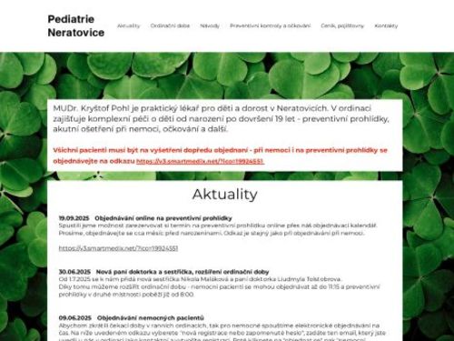 Praktický lékař pro děti a dorost - MUDr. Kryštof Pohl, MUDr. Jarmila Dvorská