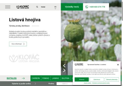 KLOFÁČ, spol. s r.o. nabízí práci na pozici dělník ve výrobě hnojiv (m/ž) v obci Bořitov