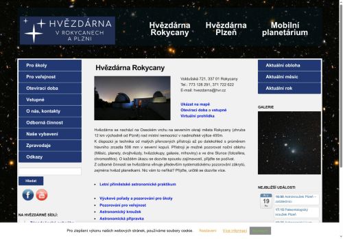 Zobrazit webové stránky Hvězdárna Rokycany