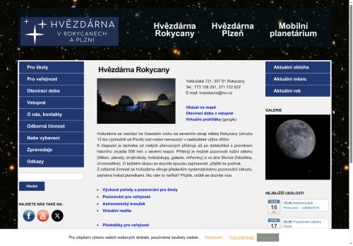 Zobrazit webové stránky Hvězdárna Rokycany