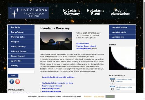 Zobrazit webové stránky Hvězdárna Rokycany
