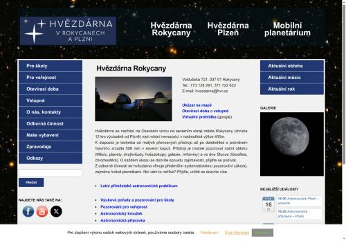 Zobrazit webové stránky Hvězdárna Rokycany