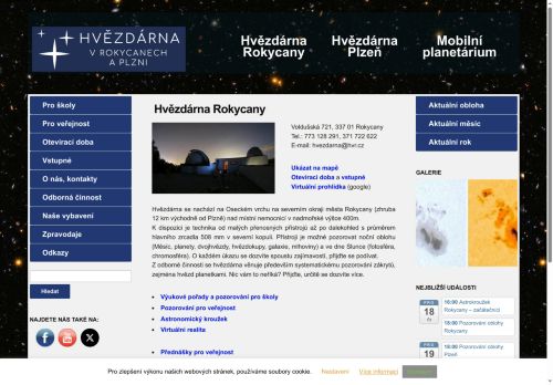 Zobrazit webové stránky Hvězdárna Rokycany