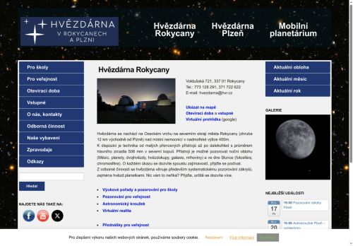 Zobrazit webové stránky Hvězdárna Rokycany