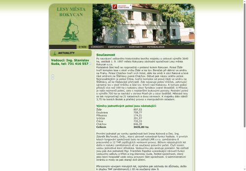Zobrazit webové stránky Lesy města Rokycan, s.r.o.