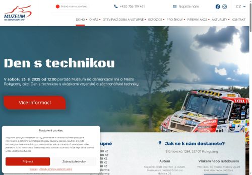 Zobrazit webové stránky Muzeum vojenské techniky na demarkační linii