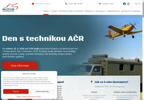 Zobrazit webové stránky Muzeum vojenské techniky na demarkační linii