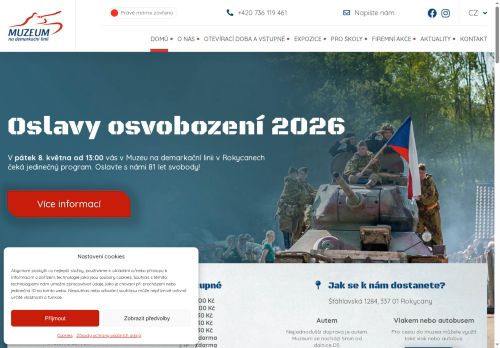 Zobrazit webové stránky Muzeum vojenské techniky na demarkační linii