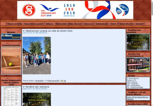 Zobrazit webové stránky Sportovní areál u Sokolovny Blovice