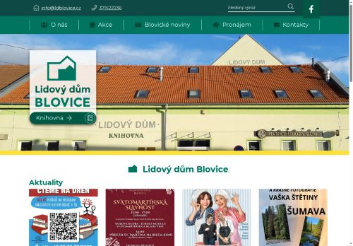 Zobrazit webové stránky Městské kulturní středisko Lidový dům Blovice