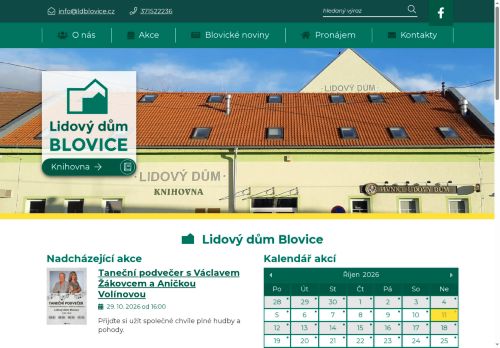Zobrazit webové stránky Městské kulturní středisko Lidový dům Blovice