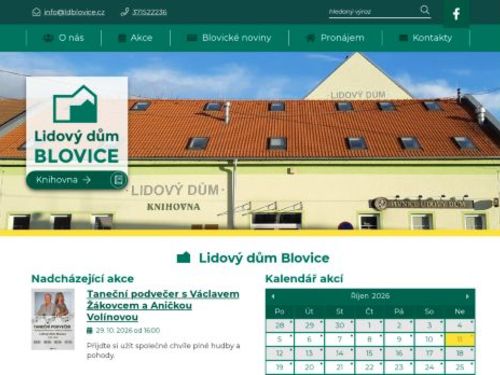 Městské kulturní středisko Lidový dům Blovice