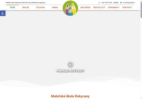 Zobrazit webové stránky Mateřská škola Rokycany, Školní ulice 642