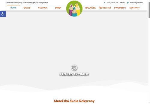 Zobrazit webové stránky Mateřská škola Rokycany, Školní ulice 642