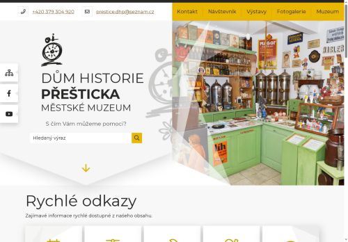 Zobrazit webové stránky Dům historie Přešticka