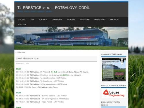 TJ Přeštice - fotbalový oddíl