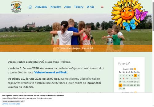 Zobrazit webové stránky Středisko volného času Slunečnice Přeštice