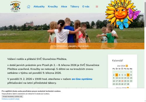 Zobrazit webové stránky Středisko volného času Slunečnice Přeštice