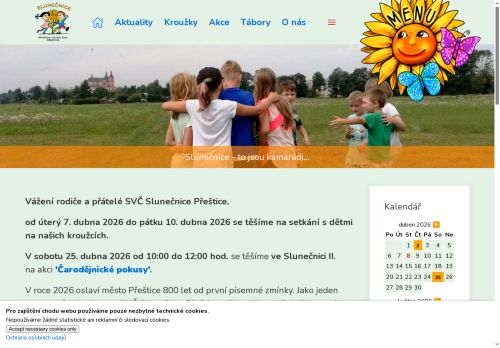 Zobrazit webové stránky Středisko volného času Slunečnice Přeštice