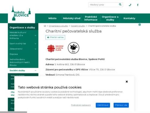 Charitní pečovatelská služba Blovice, Spálené Poříčí