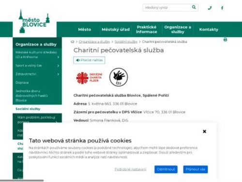 Charitní pečovatelská služba Blovice, Spálené Poříčí