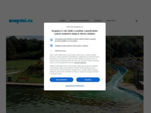 Přírodní koupací biotop Blovice
