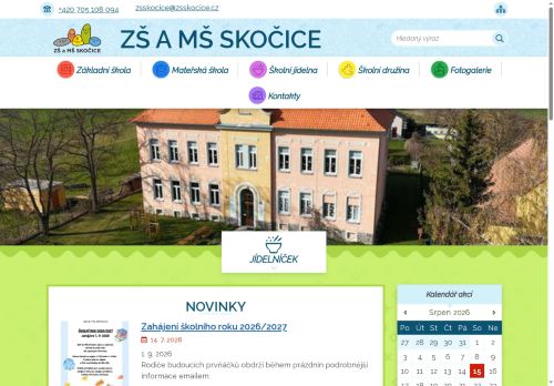 Zobrazit webové stránky Základní škola a mateřská škola Skočice