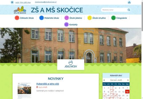 Zobrazit webové stránky Základní škola a mateřská škola Skočice
