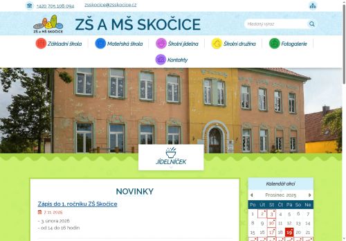 Zobrazit webové stránky Základní škola a mateřská škola Skočice