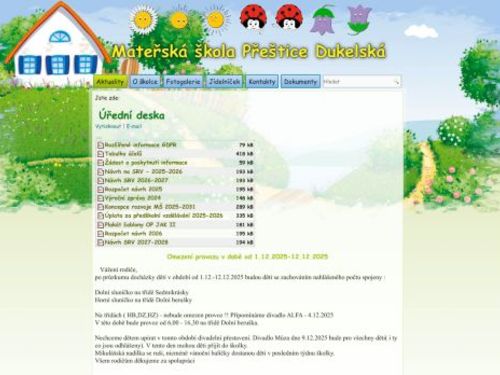 Mateřská škola Přeštice, Dukelská 959