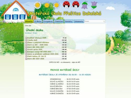 Mateřská škola Přeštice, Dukelská 959