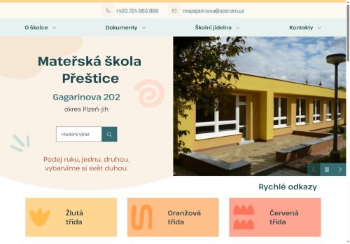 Zobrazit webové stránky Mateřská škola Přeštice, Gagarinova 202
