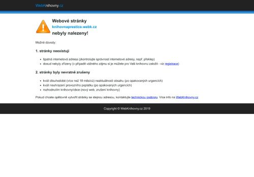 Zobrazit webové stránky Městská knihovna Přeštice