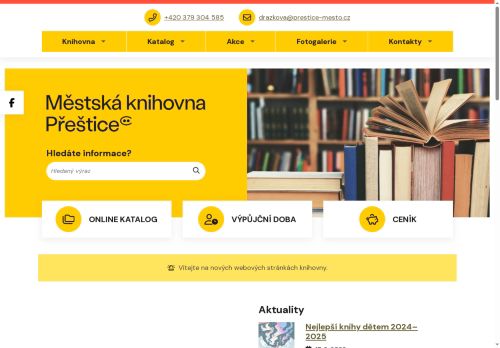 Zobrazit webové stránky Městská knihovna Přeštice