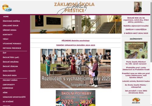 Zobrazit webové stránky Základní škola Josefa Hlávky Přeštice