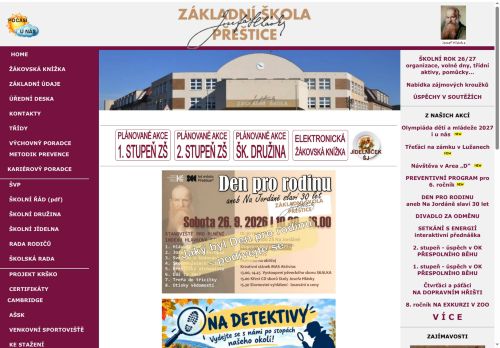 Zobrazit webové stránky Základní škola Josefa Hlávky Přeštice