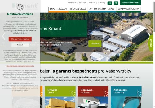 Webové stránky Kment, s.r.o., Sklené nad Oslavou