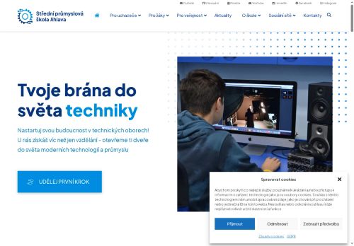 Webové stránky Střední průmyslová škola Jihlava, Jihlava