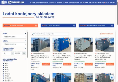 HZ KONTEJNERY s.r.o. nabízí práci na pozici PRACOVNÍK OBCHODNÍHO ÚSEKU, ODBORNÝ SMĚR: SPECIALISTÉ V OBLASTI PRODEJE, NÁKUPU (M/Ž) v obci Třebíč