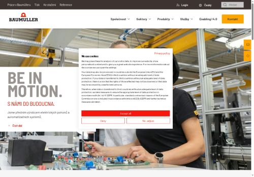 Webové stránky BAUMÜLLER BRNO, s.r.o., Skalice nad Svitavou