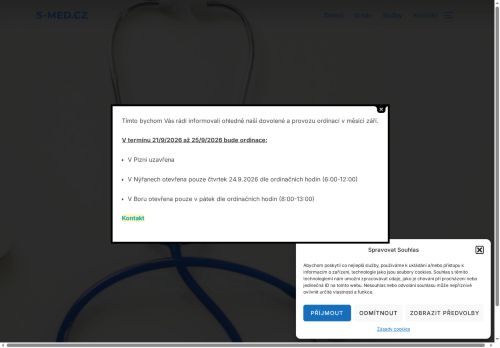 Zobrazit webové stránky Praktický lékař pro dospělé S-MED - MUDr. Vojtěch Skřivánek