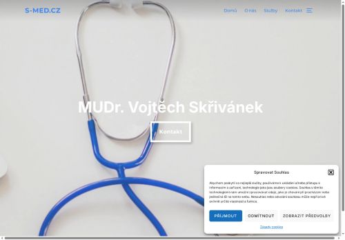 Zobrazit webové stránky Praktický lékař pro dospělé S-MED - MUDr. Vojtěch Skřivánek