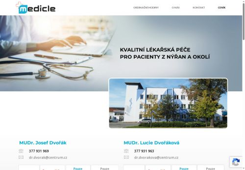 Zobrazit webové stránky Praktický lékař pro dospělé - MUDr. Josef Dvořák